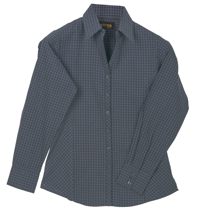 Pioneer Check Blouse Long Sleeve Ladies - Image 6