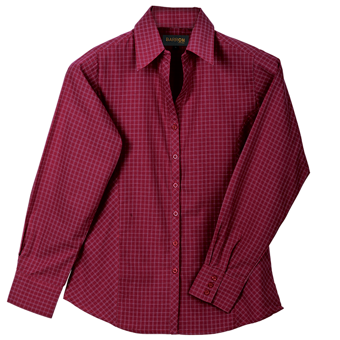 Pioneer Check Blouse Long Sleeve Ladies - Image 7
