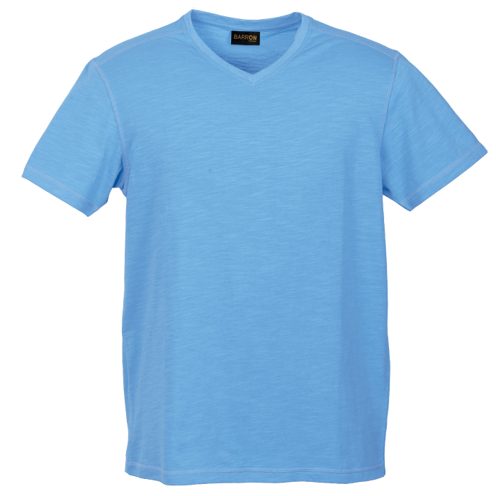 Slub V Neck T-Shirt Mens
