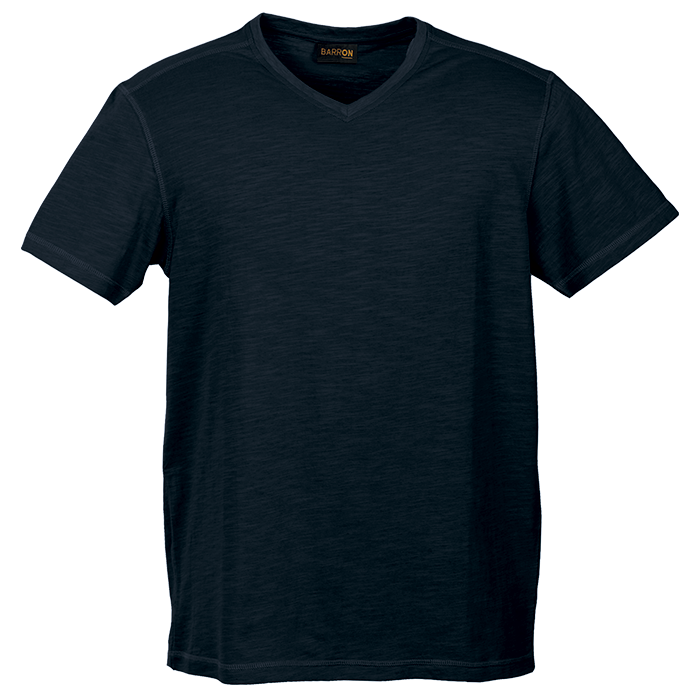 Slub V Neck T-Shirt Mens - Image 4