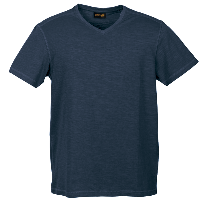 Slub V Neck T-Shirt Mens - Image 3
