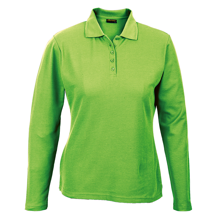 175g Pique Knit Long Sleeve Golfer Ladies - Image 8