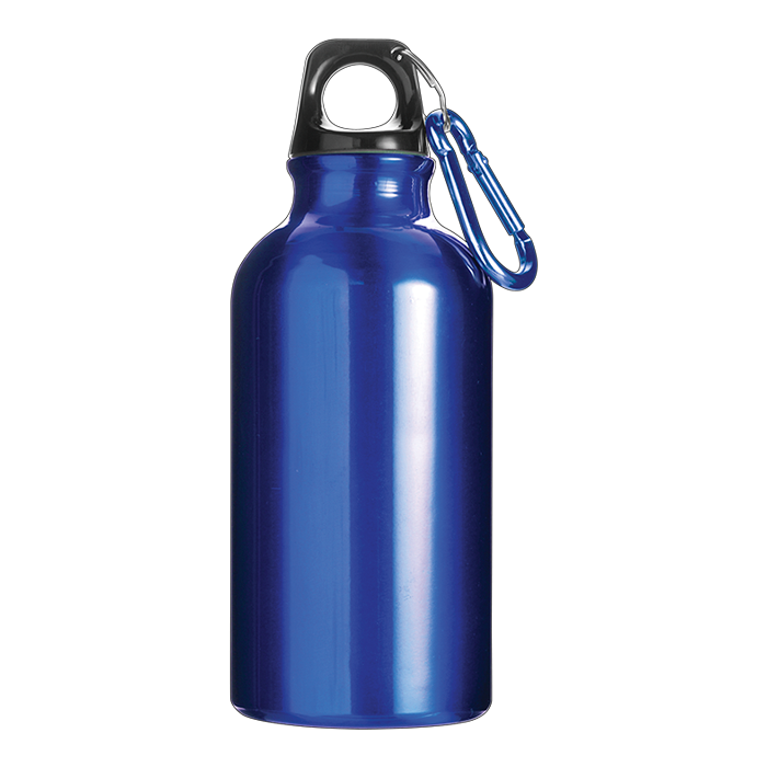 BW7552 - 400ml Aluminium Water Bottle with Carabiner Clip - Image 3