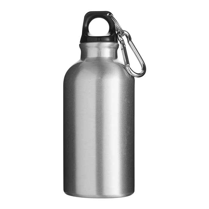 BW7552 - 400ml Aluminium Water Bottle with Carabiner Clip - Image 5