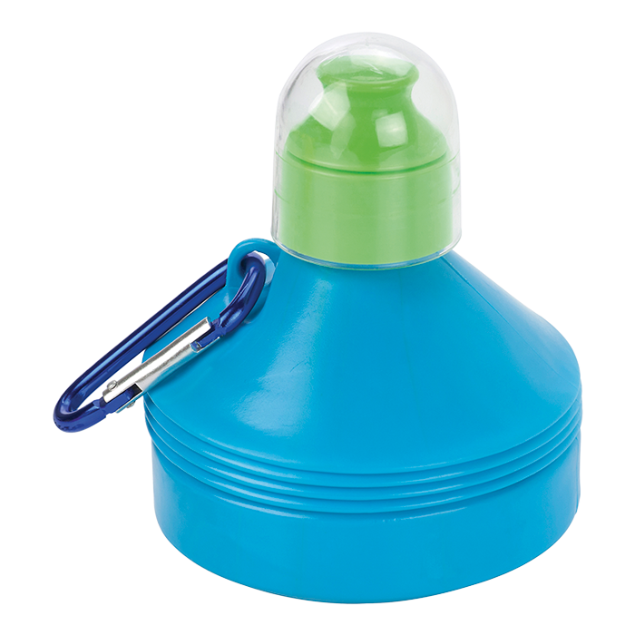 600ml Collapsible Water Bottle with Carabiner Clip - Image 3