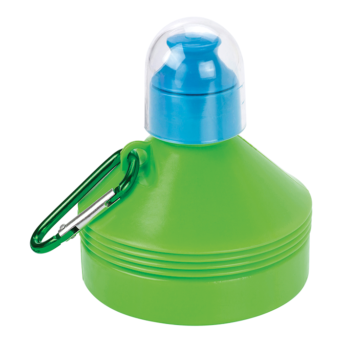 600ml Collapsible Water Bottle with Carabiner Clip - Image 4